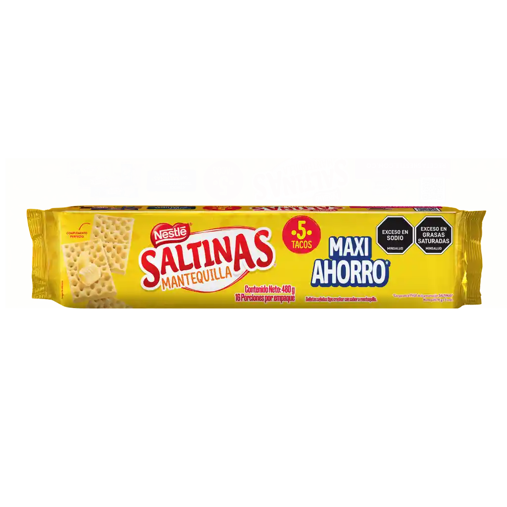 Galletas SALTINAS Mantequilla 5 tacos x 480g