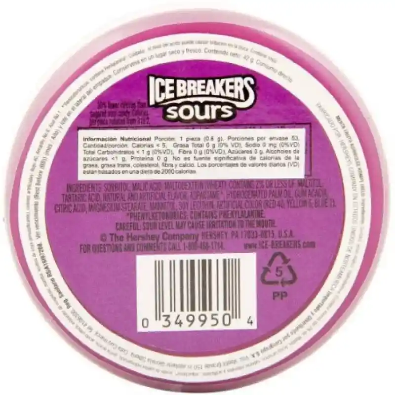 Hershey Ice Breaker 'S Berry Sours 42 Gr.