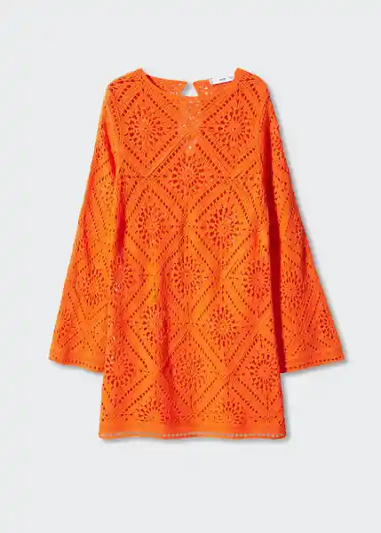 Vestido Martes Naranja Talla S Mujer Mango