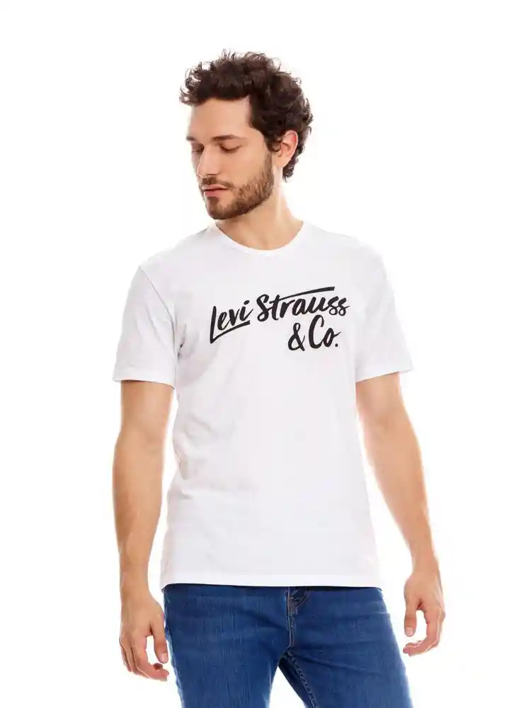 Camiseta Manga Corta Hombre Xl-blanco