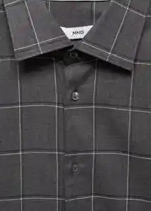 Camisa Roma Gris Talla L Hombre Mango