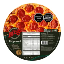 Pizza Congelada Pepperoni Base Pizzas Piccolo