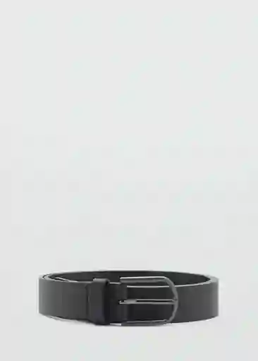 Cinturón Bolonia Negro Talla 91 Hombre Mango