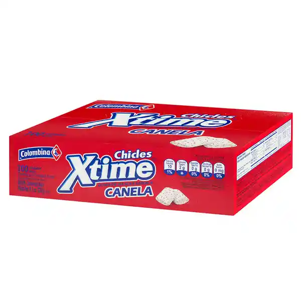 X-Time Chicles Relleno Con Gel Sabor A Canela