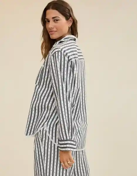 Pijama Aerie Gris Talla SMALL 1871018 American Eagle