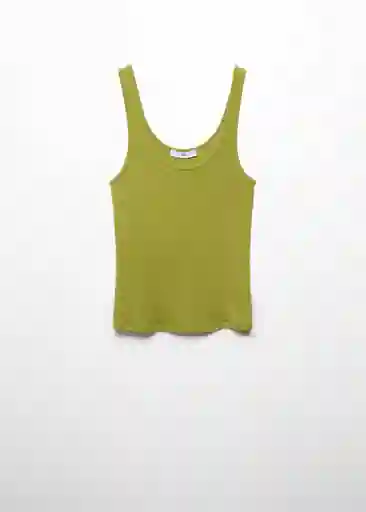 Top Chanti Oliva Talla M Mujer Mango