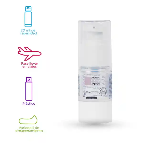 Botella de Viaje Con Dispensador 20 mL Miniso