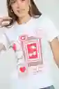 Camiseta Love Color Blanco Talla XL Ragged
