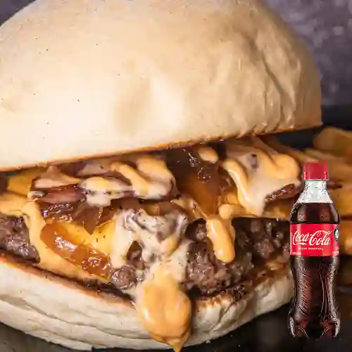 Combo Hamburguesa Bacon Cheese + Postobon 400ml