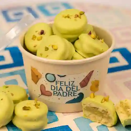 Bowl X 7 Mini Alfajores Pistacho Padre