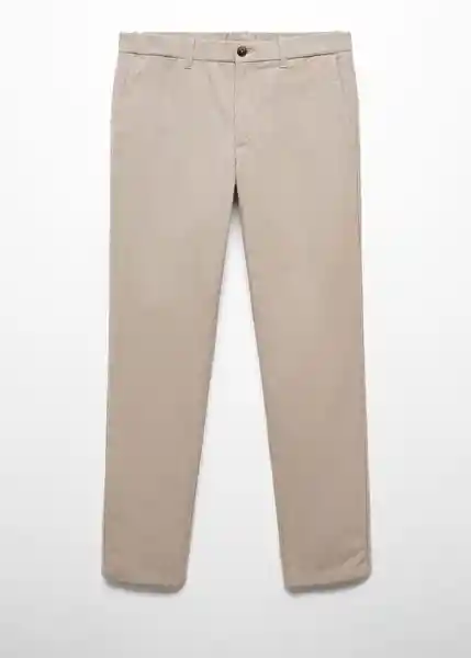 Pantalón Brest Beige Talla 42 Hombre Mango