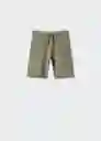 Bermuda Francia Khaki Talla 06 Niños Mango