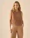 Suéter Tejido Café Mocca Medio Talla L 662G211 Esprit