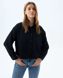 Camisa Mujer Negro Talla M 619f008 Americanino