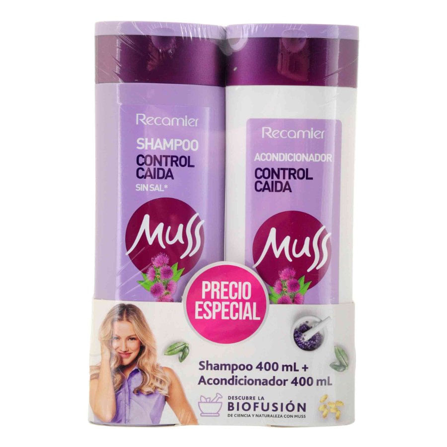 Muss Shampoo Control Caída + Acondicionador 2 x 400 ml