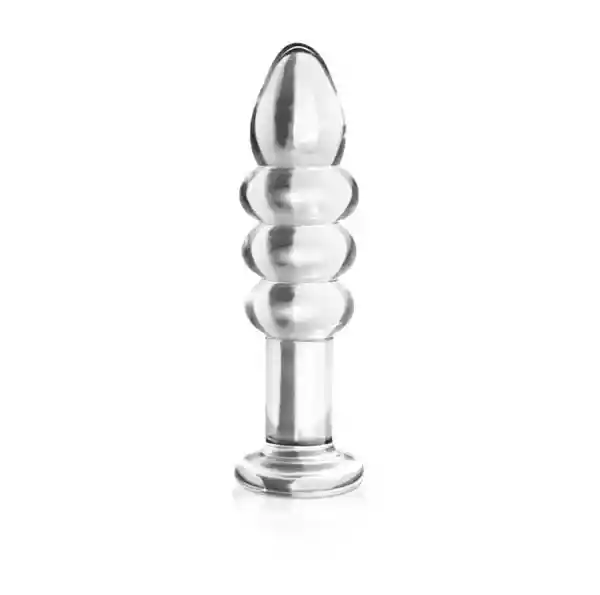 Glass Romance Plug Anal Bendi Transparente