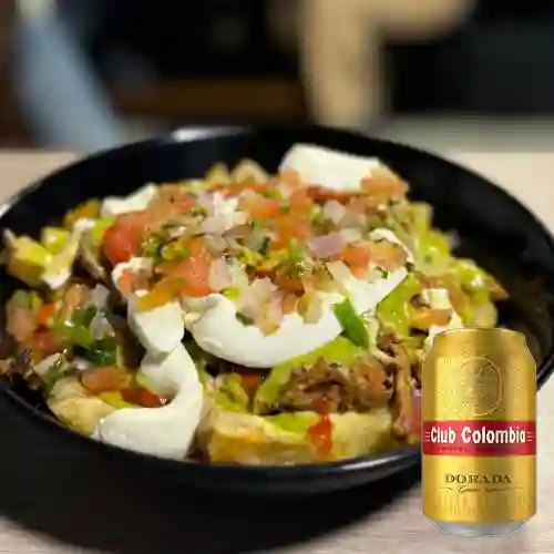 Combo Papas Mexicanas + Club Colombia Dorada 355 ml