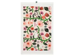 Paño de Cocina Velour Flores Casaideas