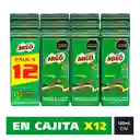 Leche achocolatada con malta MILO en cajita 12 Unds x 2160mL