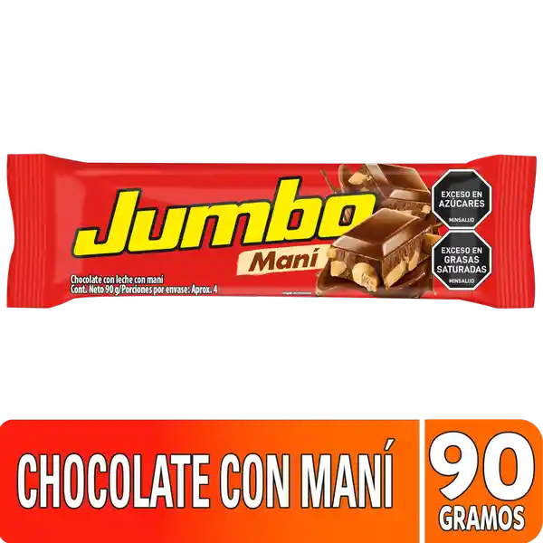 Jumbo Chocolate con Leche Relleno de maní