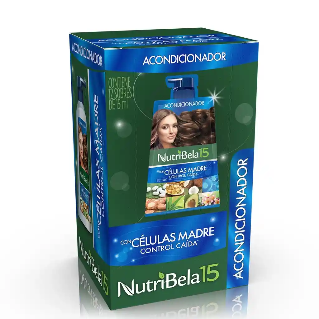 Acondicionador Nutribela Celulas Madre Control Caida X 12 Sobres C/u