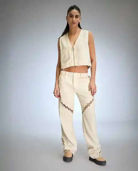 Chaleco Mujer Crudo Talla M 692G080_CRU110606 Americanino