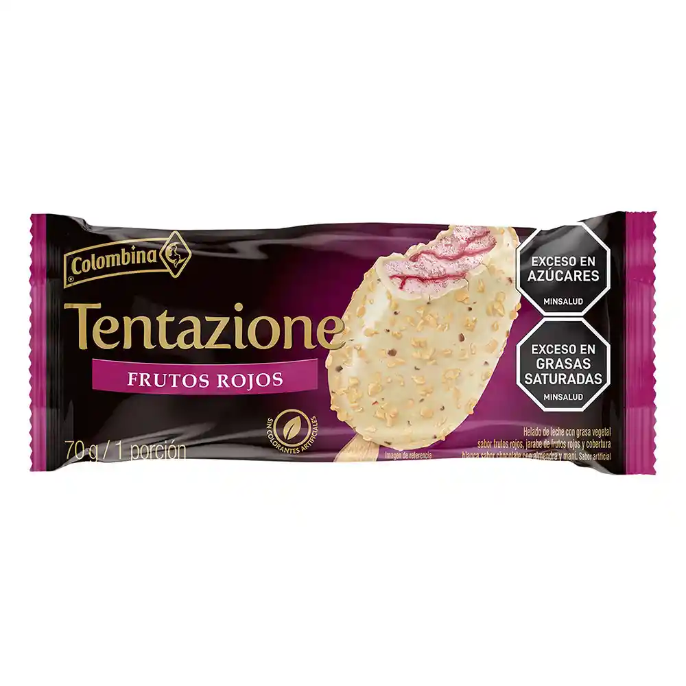 Colombina Paleta Tentazione Frutos Rojos 