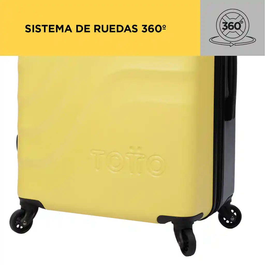 Totto Maleta Viaje 360 Bazy Color Amarillo M A89