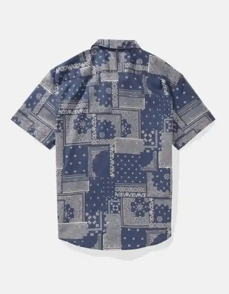 Camisa Hombre Azul Talla Large 2863403 American Eagle