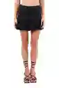 Falda Corta Cenit Negro Talla M Mercedes Campuzano