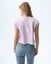 Camiseta Mujer Rosado Talla M 601G008_ROS143206 Americanino