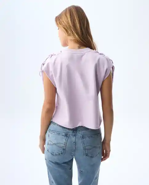 Camiseta Mujer Rosado Talla M 601G008_ROS143206 Americanino