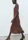 Vestido Greeny Marrón Talla M Mujer Mango
