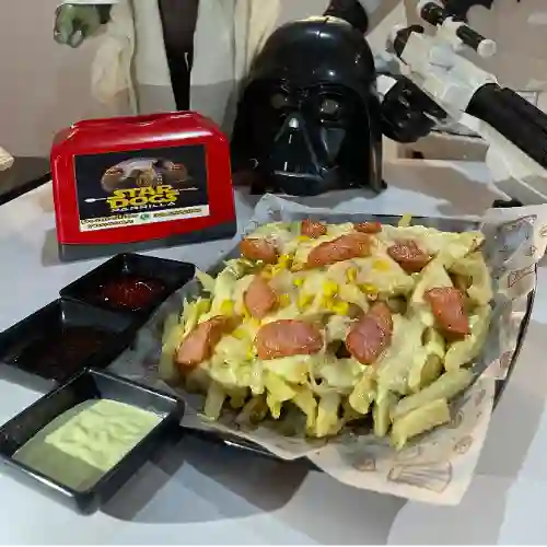 Promo Salchipapa Clasica Gratinada