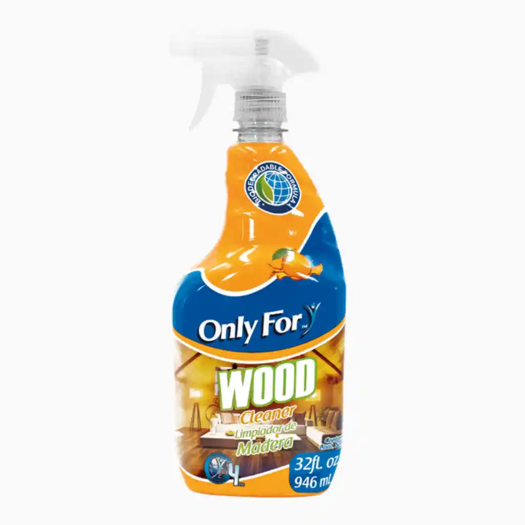 Only For Limpiador Wood para Madera Líquido con Gatillo
