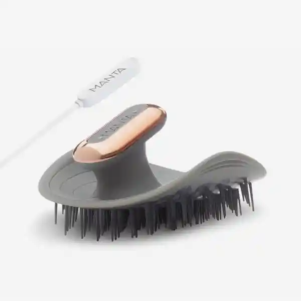 Manta Hair Cepillo Masajeador Para Peinar Gris