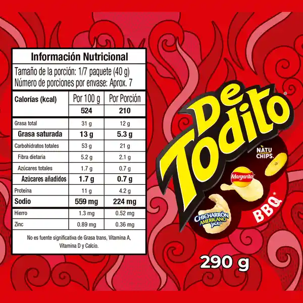 Detodito Snack Bbq 290 g