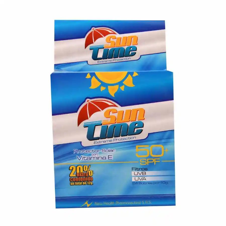 Sun Time C/vit e Spf50 Crem Cj X 24 Sob