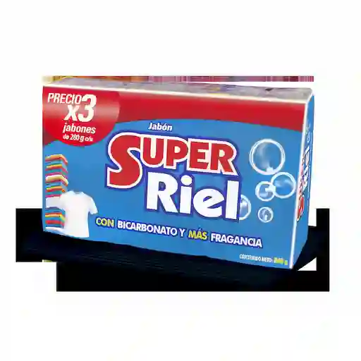 Super Riel Jabón Para Ropa Con Bicarbonato