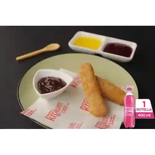 Combo Palito de Queso + Postobón Manzana 400 ml