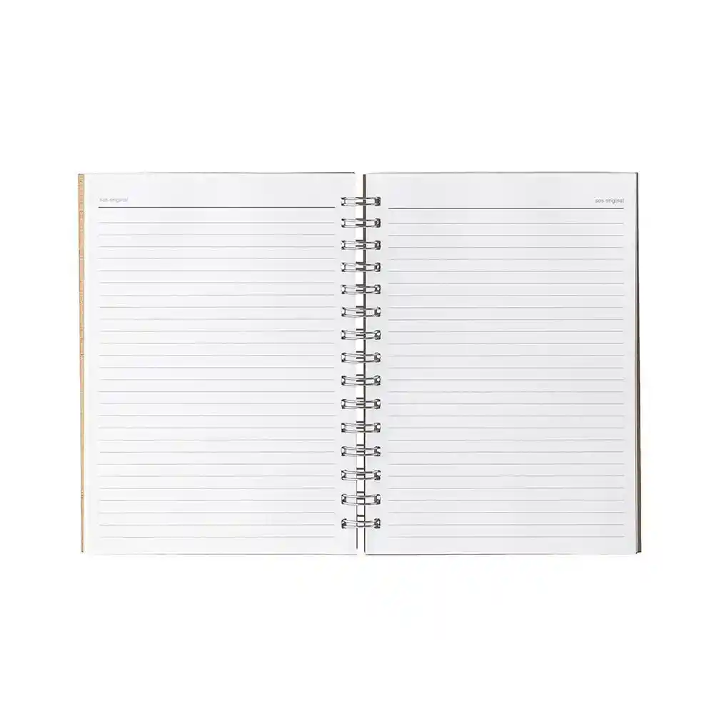 Sosarte Cuaderno Blooming Rayado Argollado Tapa Dura 180 Hojas