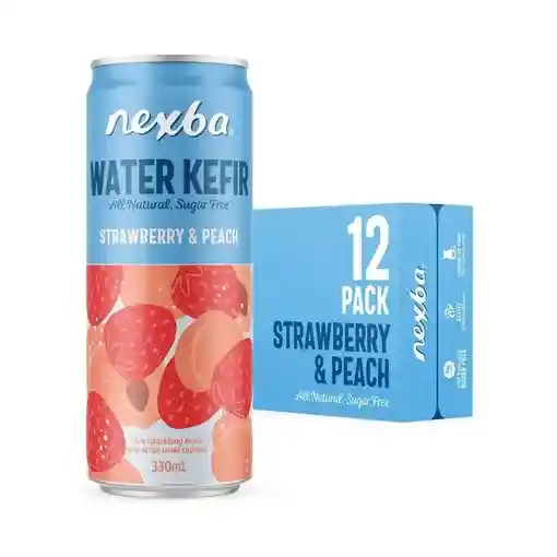 Agua Kefir Fresa y Durazno - Nexba
