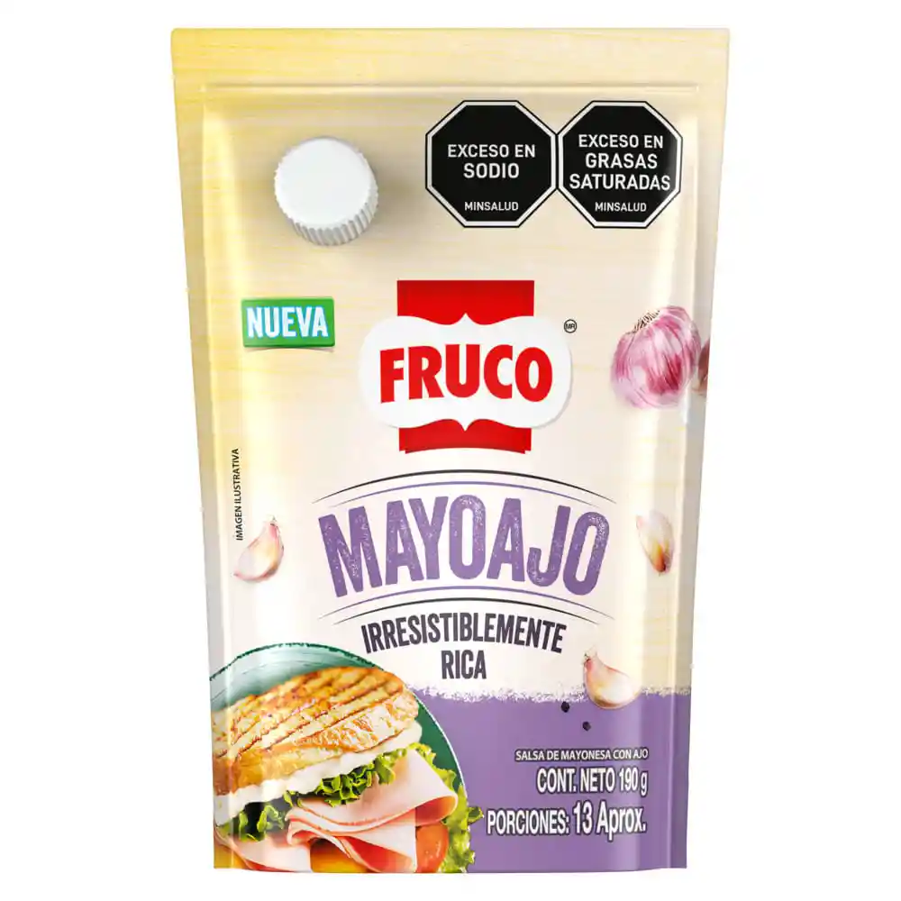 Salsa Mayo Ajo Dp Fruco*190gr