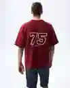 Camiseta Hombre Rojo Talla XXL 841G020_ROJ191930 Americanino