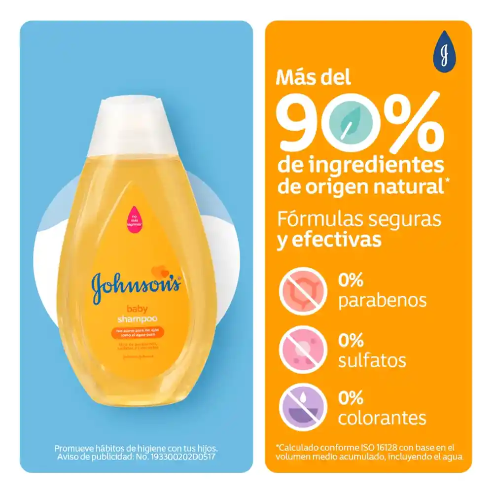 Johnson's Baby Shampoo para Bebés Original 