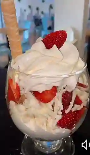 Fresas con crema