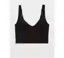 Bralette Aerie Recto Negra Talla Large American Eagle