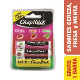 Chapstick Labial Protector Classic Sabor Cereza Fresa y Menta