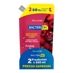 Jabón Liquido Bacterion Frutos Rojos Ml C/u Precio Especial