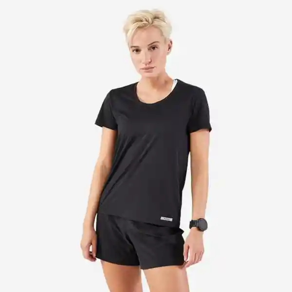 Kalenji Camiseta Transpirable Running 100 Mujer Negro Talla L